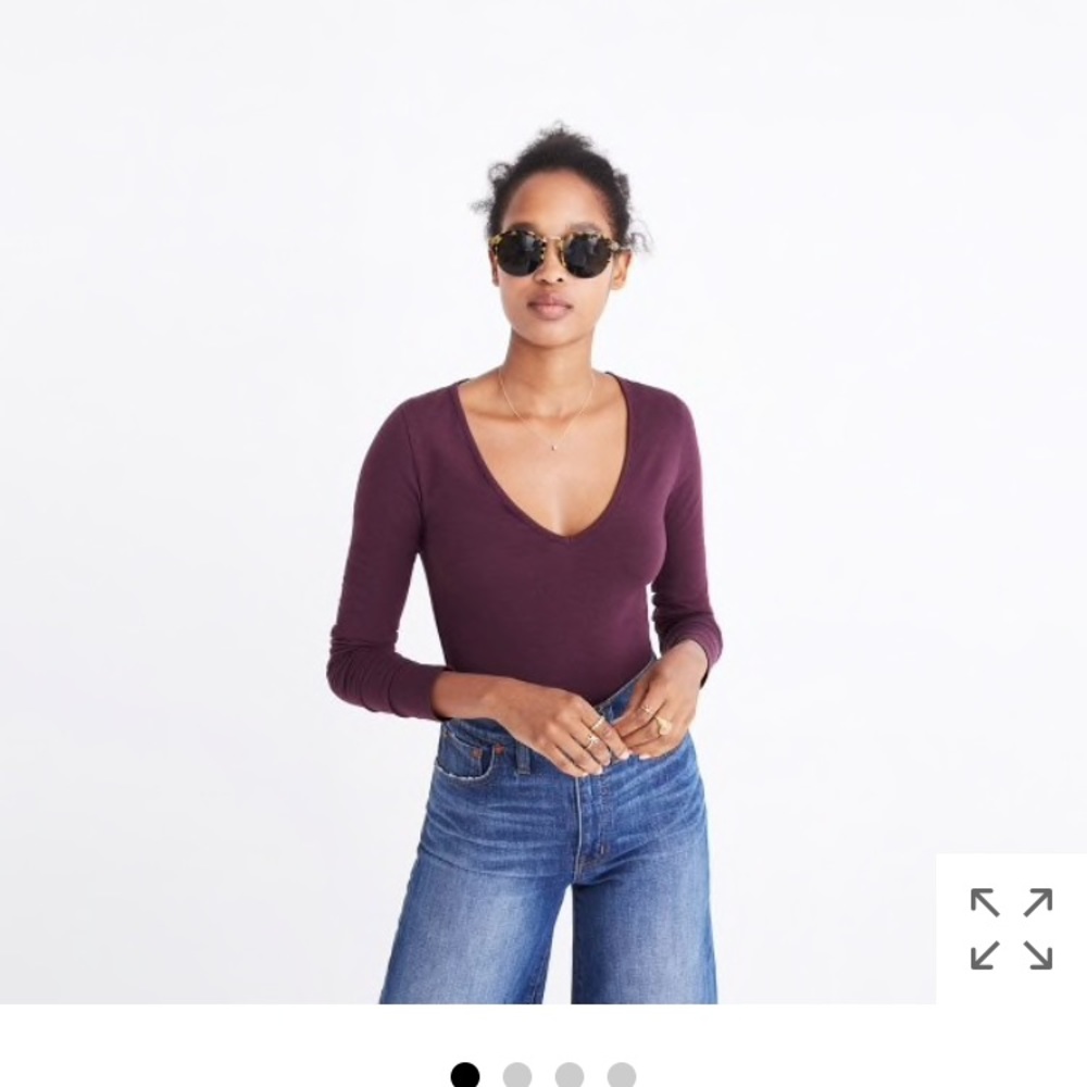 Madewell V-Neck Bodysuit